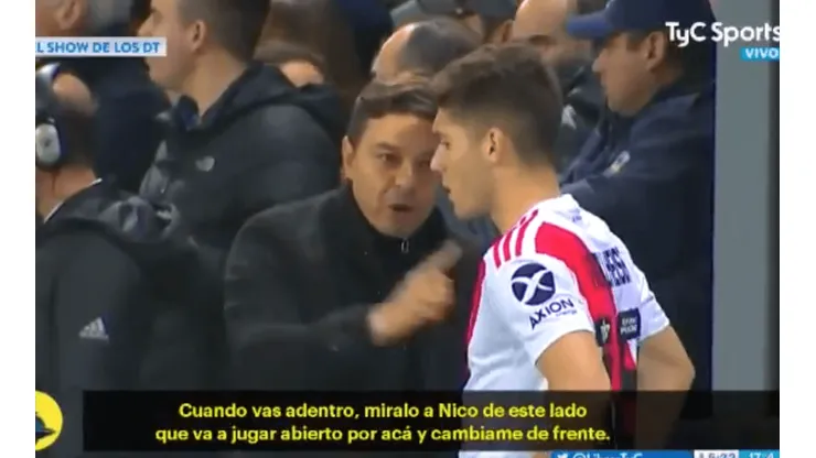 Video: lo que le dijo Gallardo al pibe Rollheiser antes de debutar con River
