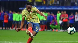 Foto de Yerry Mina, jugador de Colombia.