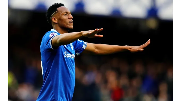 Yerry Mina busca continuidad en el Everton. (Getty)