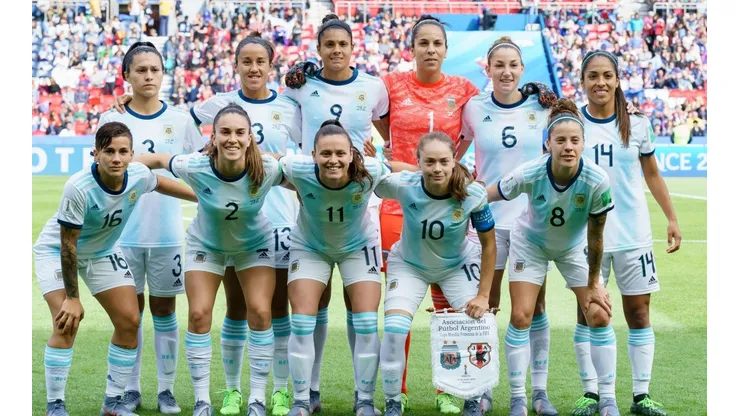 La Selección Argentina en su debut ante Japón en el Mundial 2019. (Getty)
