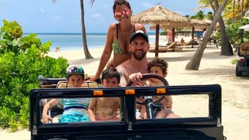 Ciro está enamorado de papá Messi y Antonela sacó la foto que lo prueba