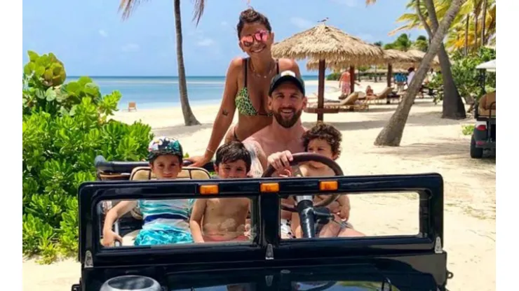 Ciro está enamorado de papá Messi y Antonela sacó la foto que lo prueba