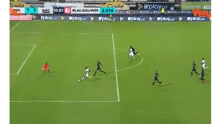 La magistral jugada que armó Once Caldas para poner el 1-1 contra Nacional