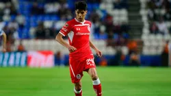Pablo Barrientos con los colores del Toluca mexicano.