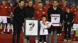 Lluvia de goles y de emociones en la despedida de Rodrigo Mora en el Monumental