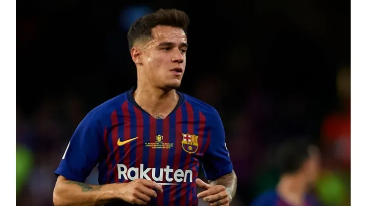 Philippe Coutinho jugando en Barcelona.