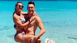 Su mujer cortó la foto 'justo ahí', pero Ocampos no se resistió y le dejó un comentario