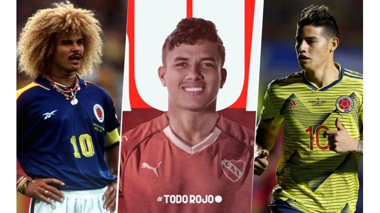 Con Valderrama y James Rodríguez, Independiente presentó con un video bien colombiano a Andrés Roa