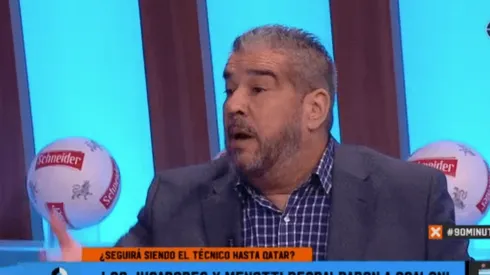 Foto del periodista hablando en el programa.