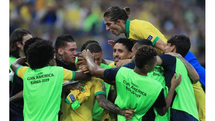 Brasil festeja la obtención de la Copa América.