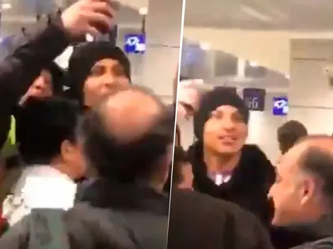 La reacción de Paolo Guerrero cuando unos hinchas brasileños le gritan "pecho frío"