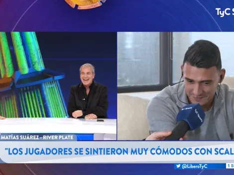 Matías Suárez hizo reír a todos: "Que Gallardo no escuche la nota porque me mata"
