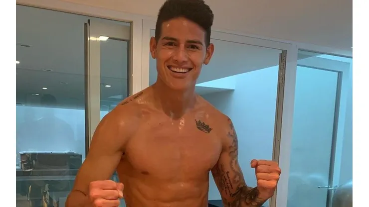 Así quedó James Rodríguez tras hacerse un procedimiento estético en Medellín