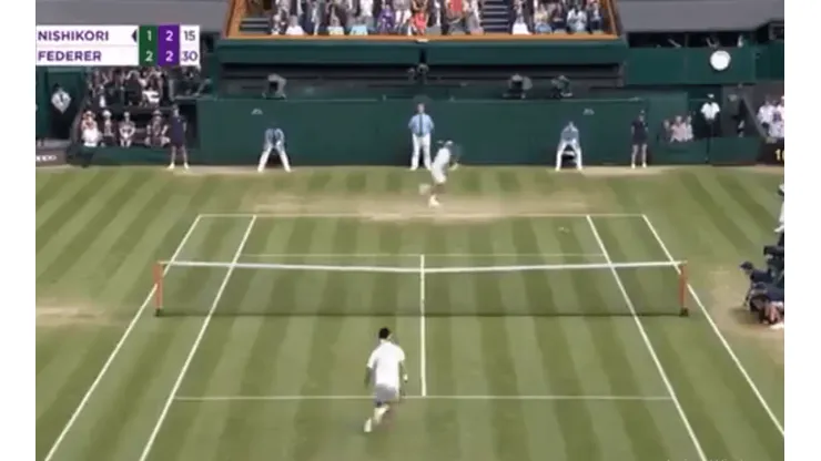 Foto del partido de tenis.