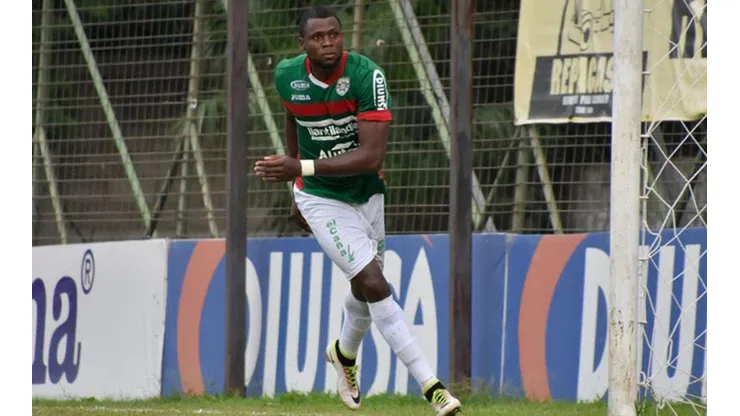 Yustin Arboleda, delantero del equipo Marathon de Honduras.