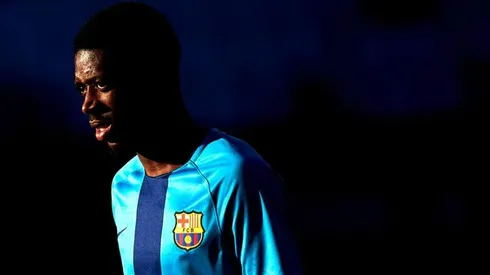 Ousmane Dembélé, todavía jugador de Barcelona.