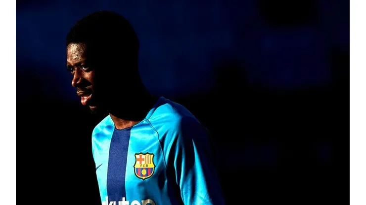 Ousmane Dembélé, todavía jugador de Barcelona.