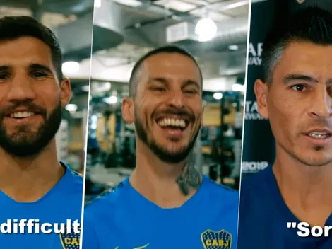 A los jugadores de Boca los hicieron hablar en inglés y estallamos de risa