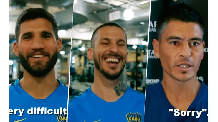 A los jugadores de Boca los hicieron hablar en inglés y estallamos de risa