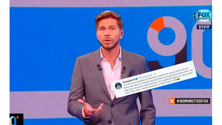 Vignolo leyó lo que dijo el árbitro de Argentina-Brasil y explotó en Twitter