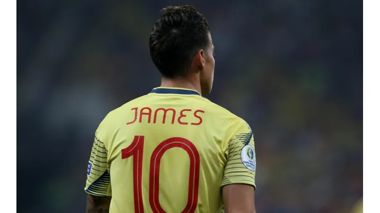 Foto de James Rodríguez, jugador de Colombia.