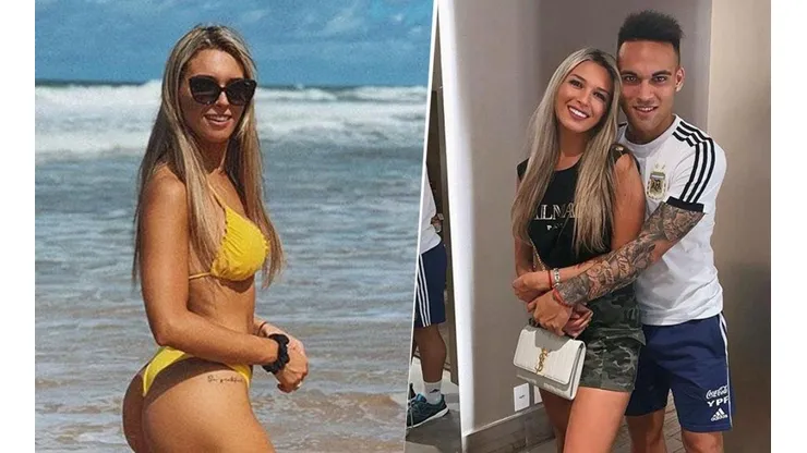 Bien pegaditos y besándose en el mar: la foto de Agus Gandolfo con Lautaro Martínez