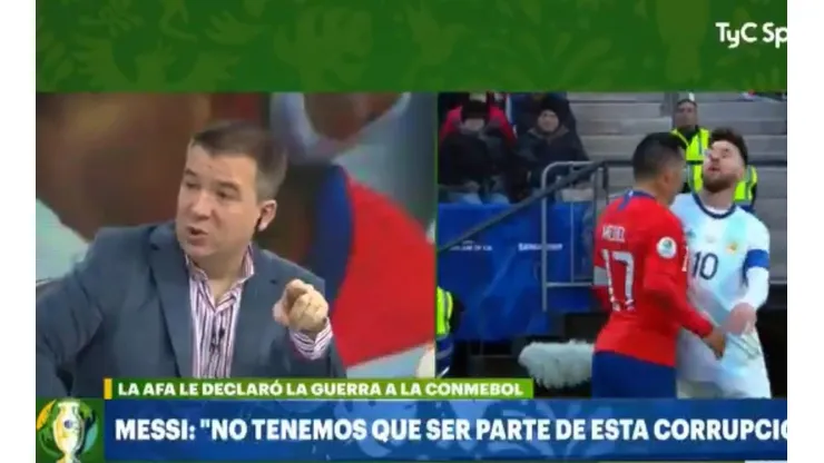 Recondo, re caliente, contó la sanción que le quieren poner a Messi y hasta amenazó a Conmebol