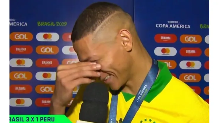 La emoción de Richarlison.