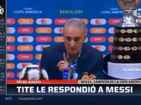 El palo de Tité para Messi: "Debe tener respeto y aceptar la derrota"