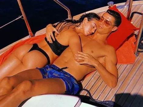 Cristiano se quedó dormido, Georgina aprovechó y subió una foto besándolo: "Dulces sueños mi lindo"