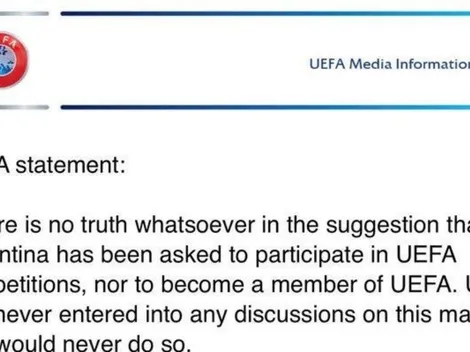 El comunicado oficial de UEFA sobre los rumores que lo vinculan con la Selección Argentina