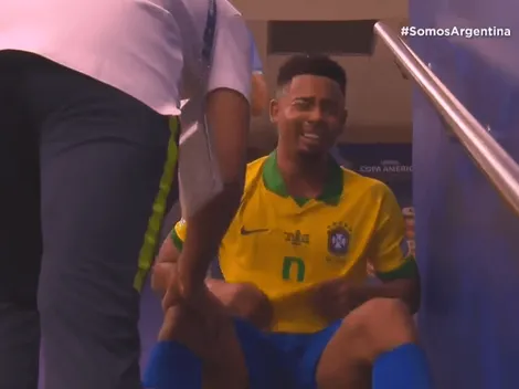 Video: Gabriel Jesús no podía parar de llorar en el túnel