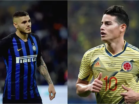 Atlético de Madrid en un dilema: ¿ficha a James Rodríguez o Mauro Icardi?