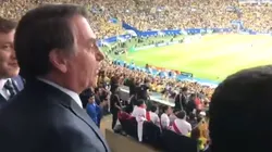Bolsonaro se abrazó con Alejandro Domínguez.