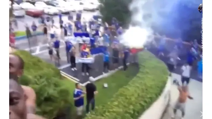 Así fue la gran movida de los hinchas de Millonarios en Boca Ratón, Estados Unidos
