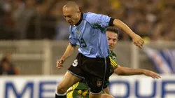 Javier Chevantón en la Selección de Uruguay.