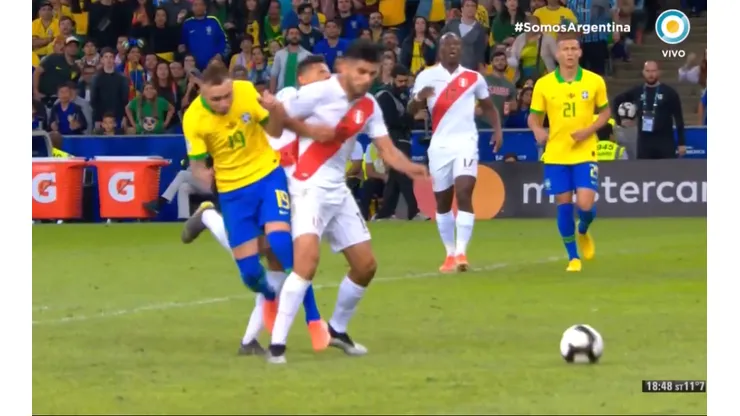 Foto del penal que no fue.