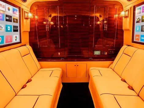 El sueño de todo empresario: la lujosa "oficina rodante" que cuesta un millón de dólares