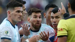 La protesta de Lionel Messi.