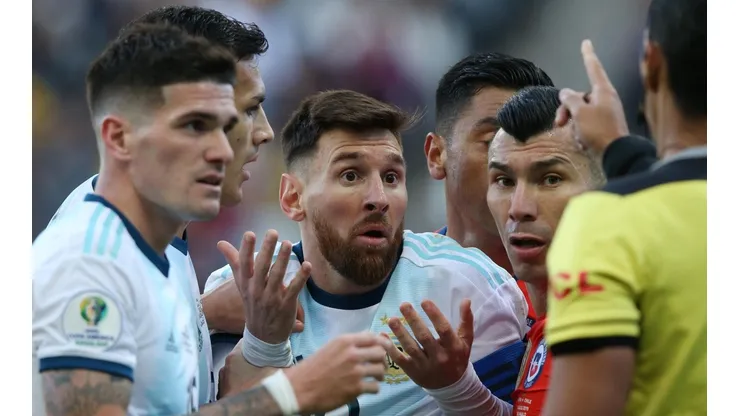 La protesta de Lionel Messi.