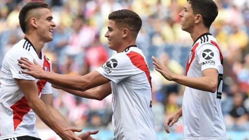 El festejo de los jugadores de River.