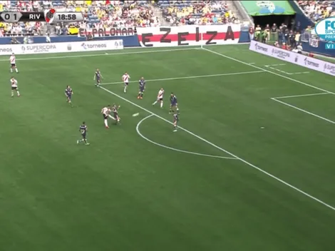 Lo que le pega este pibe: el golazo de Ferreira para el 2-0 de River contra América