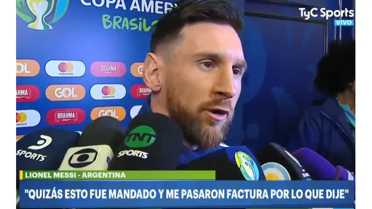 Messi volvió a disparar contra Conmebol: "No tenemos que ser parte de esta corrupción"