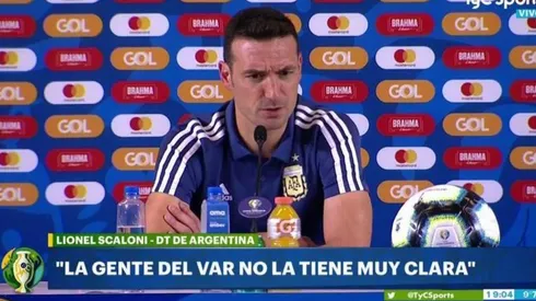 Foto de Lionel Scaloni, entrenador de Argentina.
