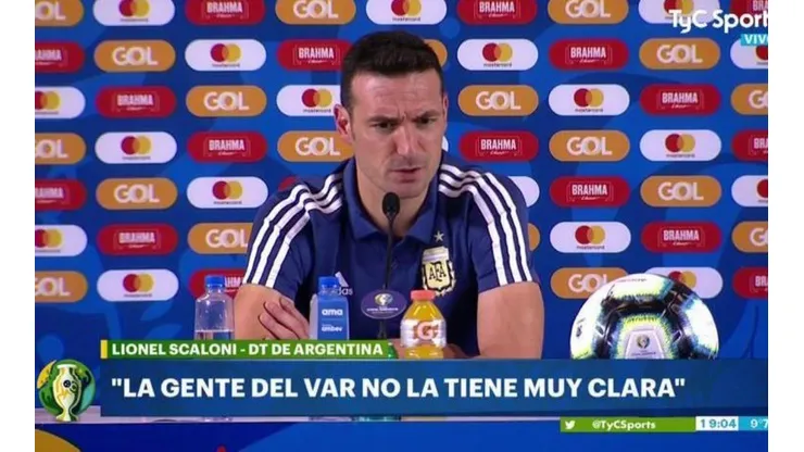 Foto de Lionel Scaloni, entrenador de Argentina.