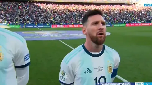 Lionel Messi se despidió cantando el himno de Argentina