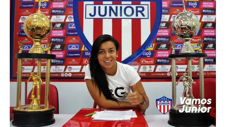 Yoreli Rincón, nueva jugadora del Junior de Barranquilla femenino.