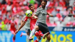 Pareja en el choque ante Toluca.