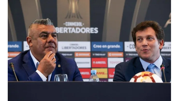 Tapia y Domínguez, presidente de la Conmebol. Eran otros tiempos...