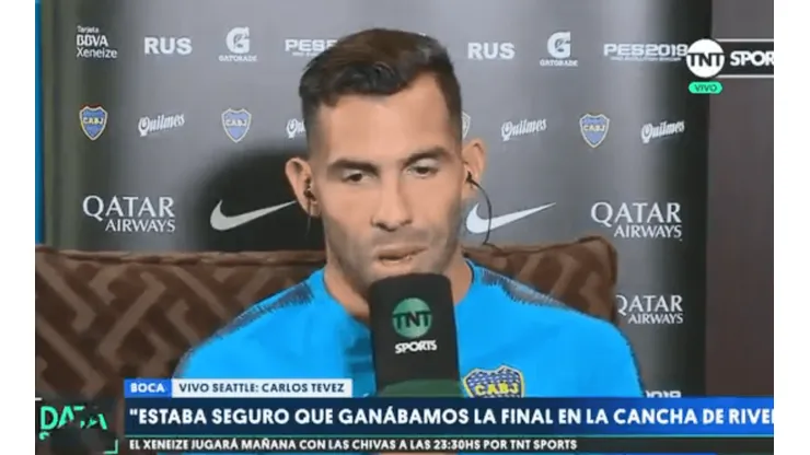 Tevez: "Estaba seguro que ganábamos la final en cancha de River"